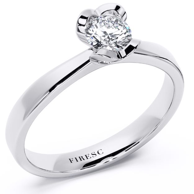 Poza cu Engagement Ring AA60 Diamond Natural 0,33Ct M-SI2 Round - IGI639494631 1