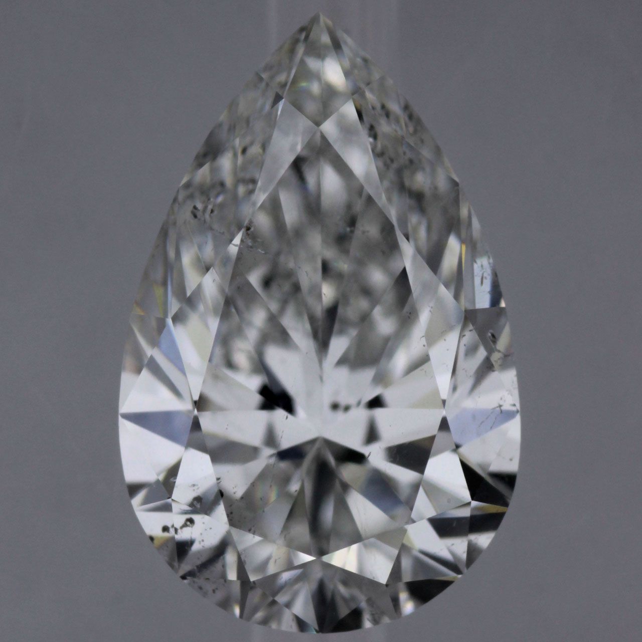 Diamond Natural 2Ct F-SI2 Pear - GIA6421010361