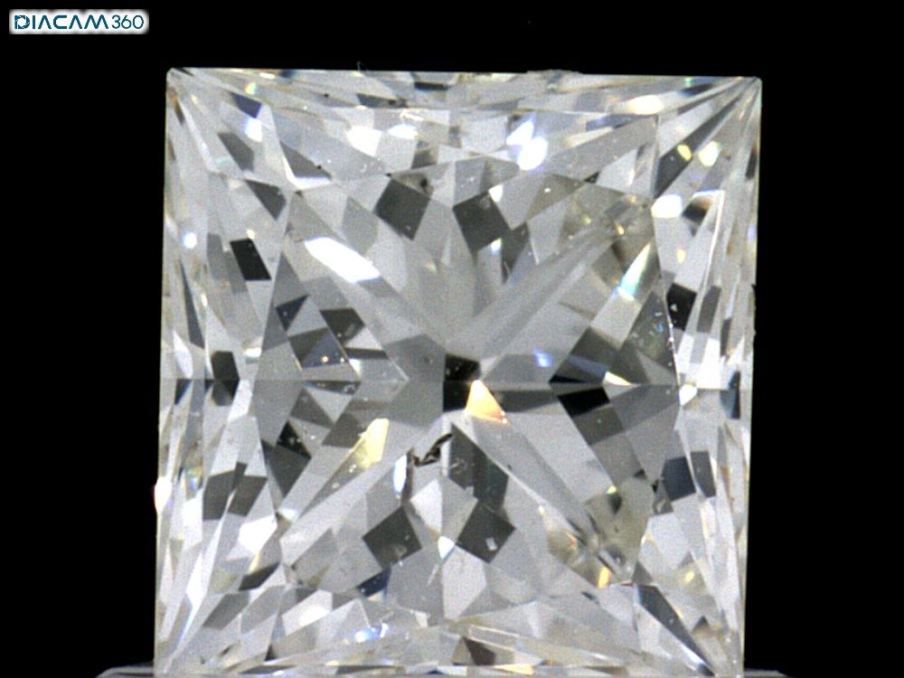 Diamond Natural 0,97Ct J-SI1 Princess - GIA6214608651