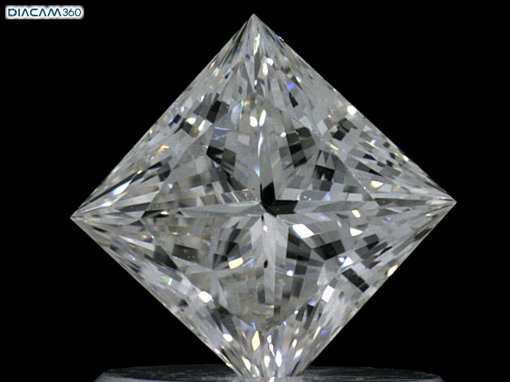 Diamond Natural 0,67Ct F-VS2 Princess - GIA7102163932