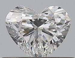 Diamond Natural 0,4Ct F-SI2 Heart - GIA6485400287