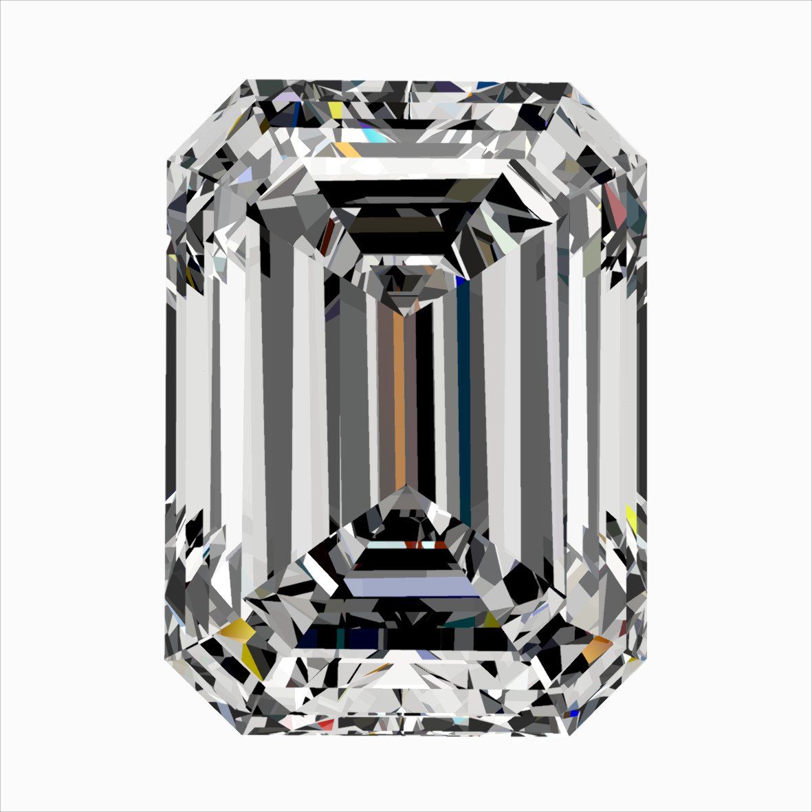Diamond Natural 0,5Ct F-IF Emerald - GIA2546334359