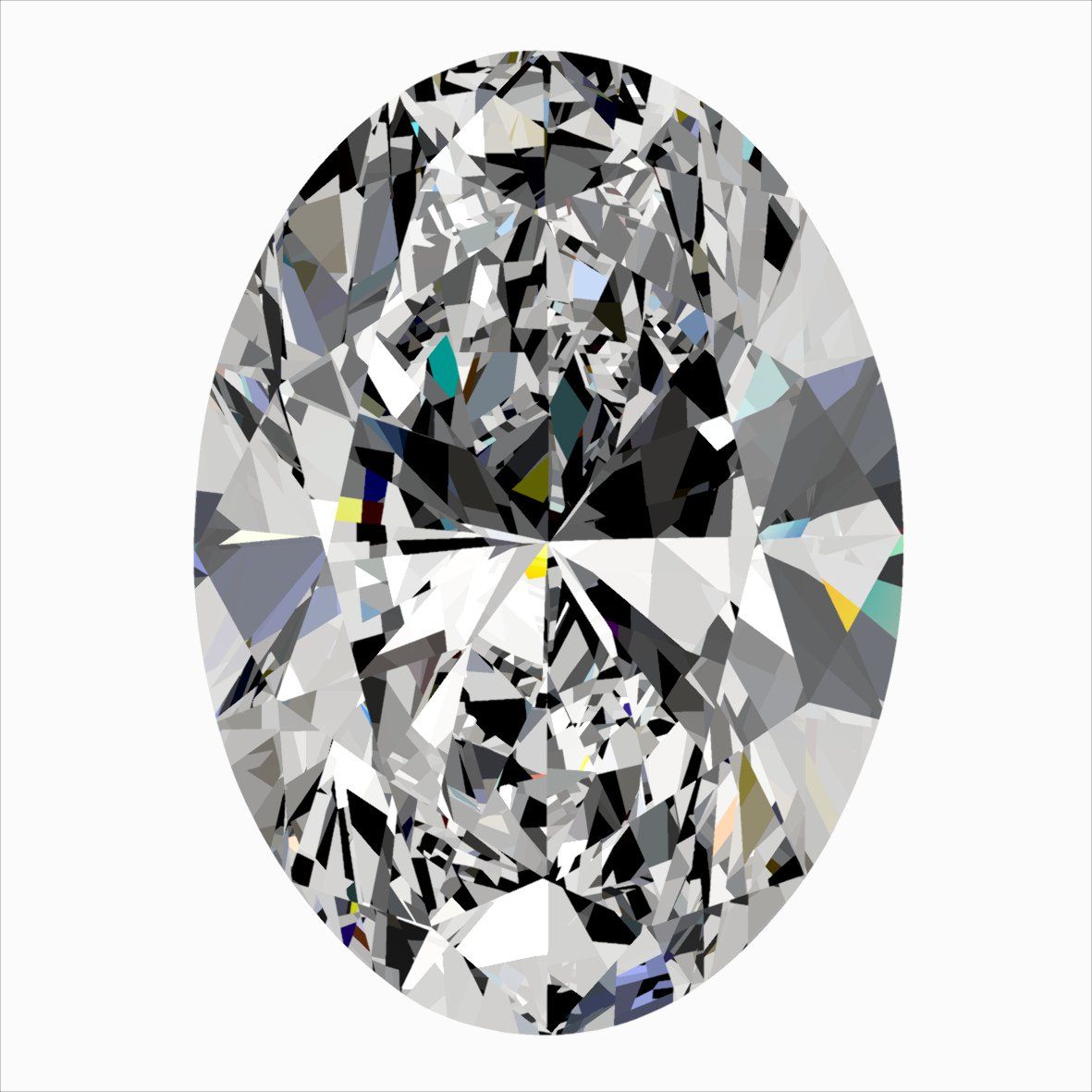 Diamond Natural 0,6Ct D-VS2 Oval - GIA2547435239
