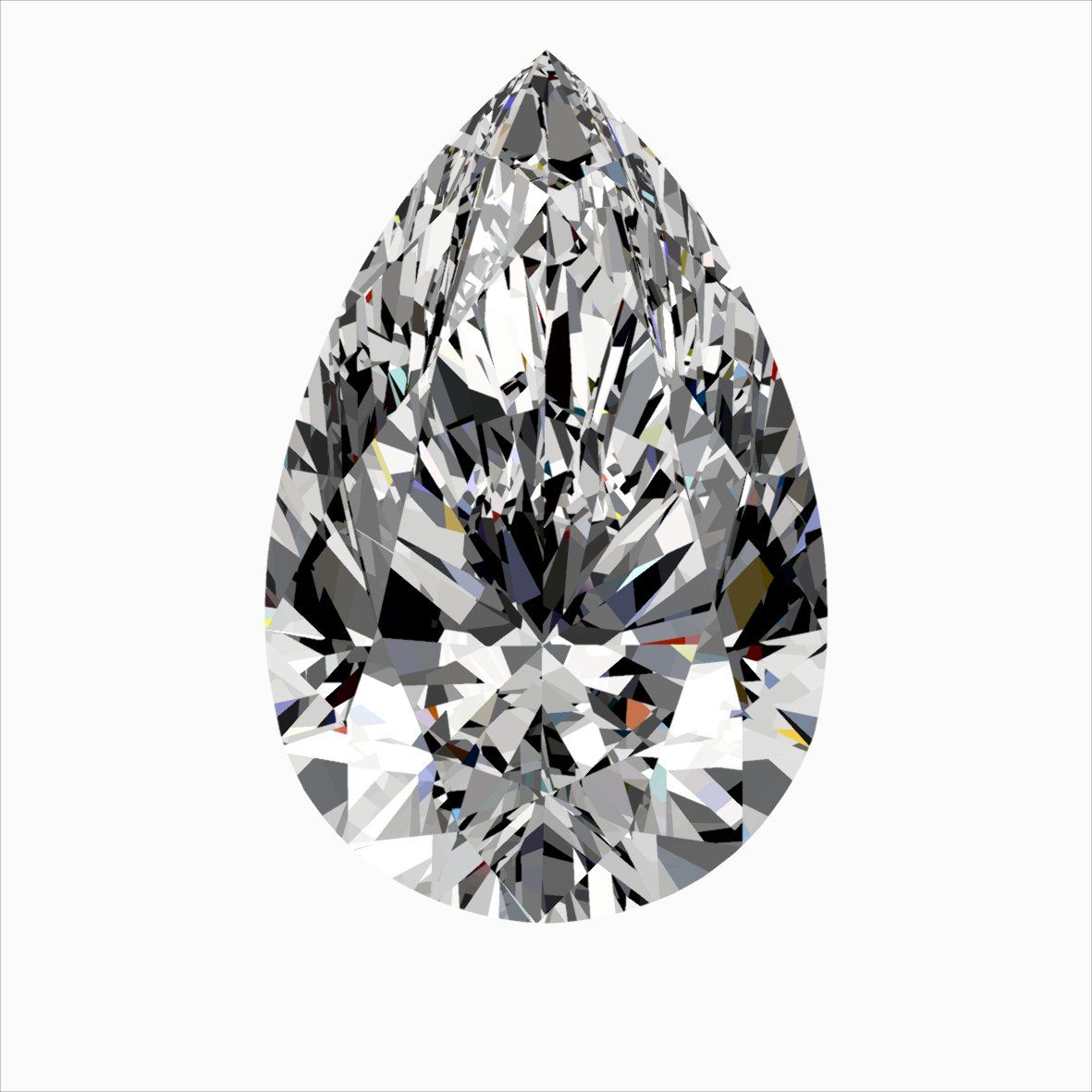 Diamond Natural 0,61Ct H-VVS1 Pear - GIA6541542375