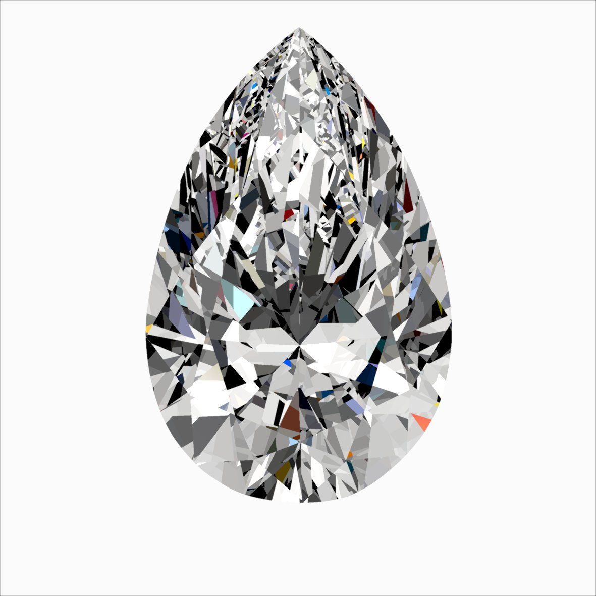 Diamond Natural 0,61Ct J-VS1 Pear - GIA1548290074