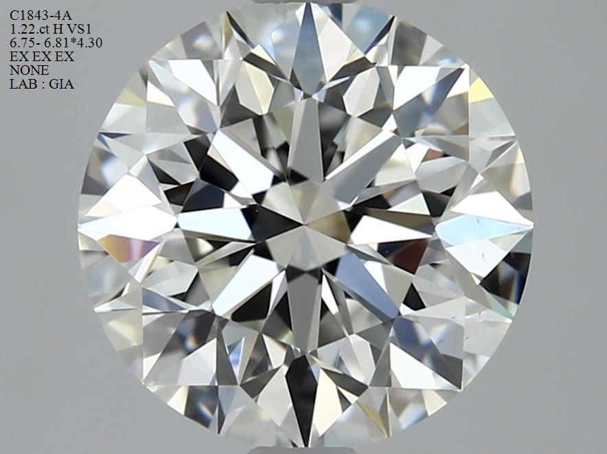 Diamond Natural 1,22Ct H-VS1 Round - GIA2406785040