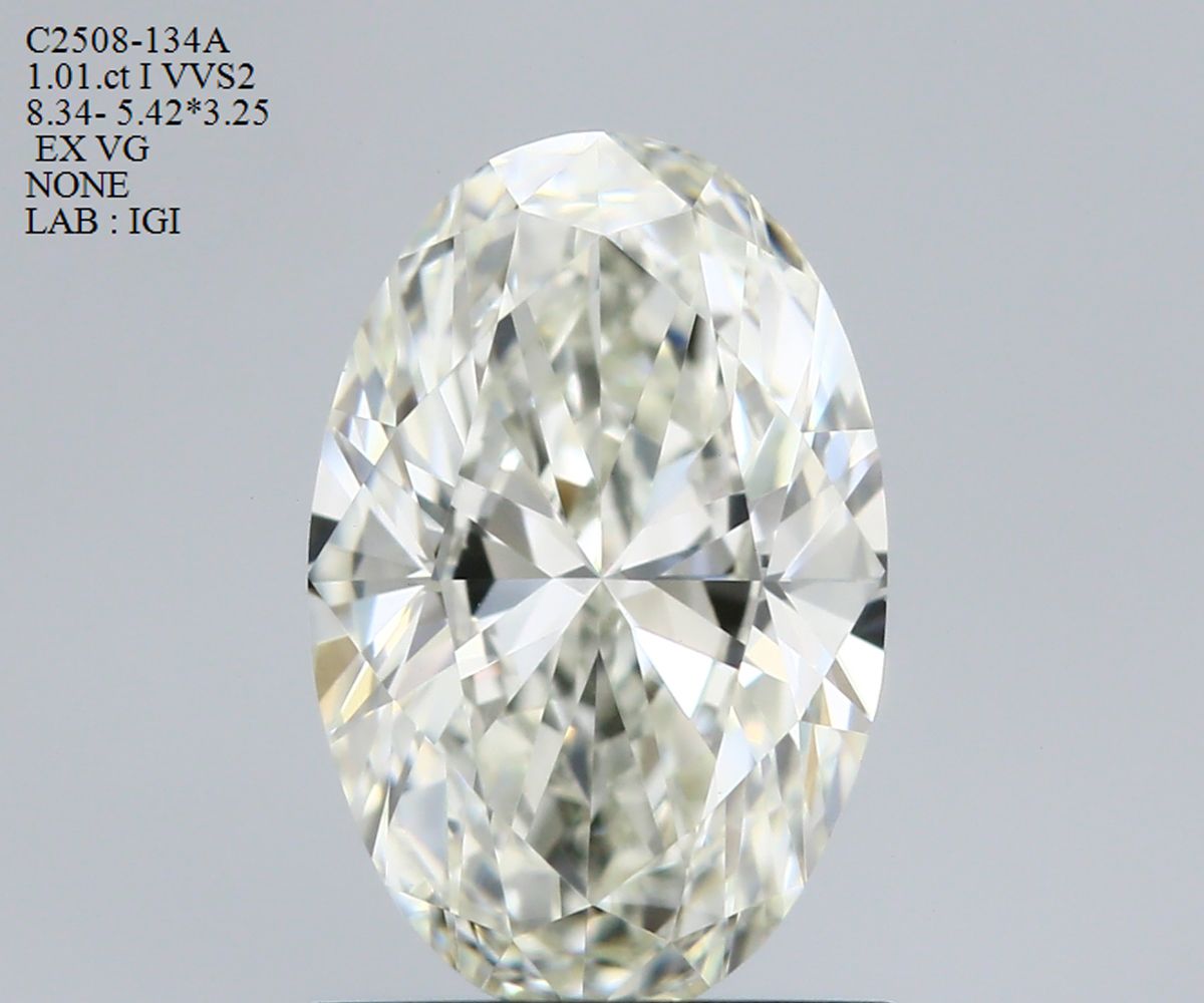 Diamond Natural 1,01Ct I-VVS2 Oval - IGI742530653