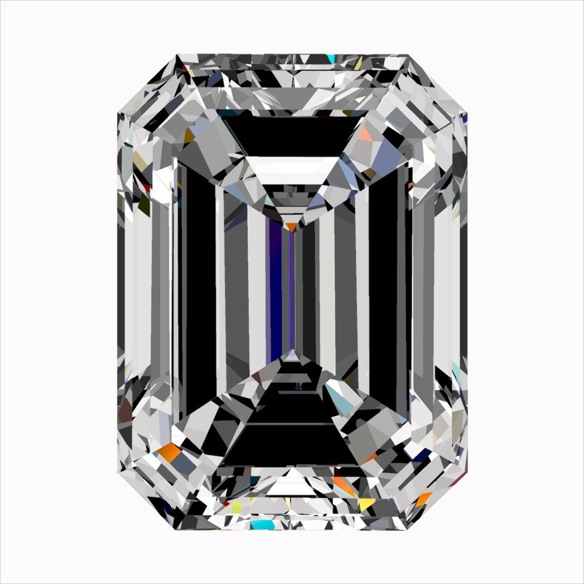 Diamond Natural 0,5Ct E-SI1 Emerald - GIA2546193751