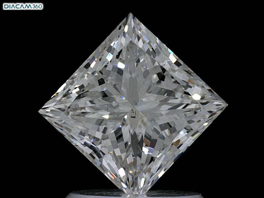 Diamond Natural 1,5Ct F-SI2 Princess - GIA6441799675