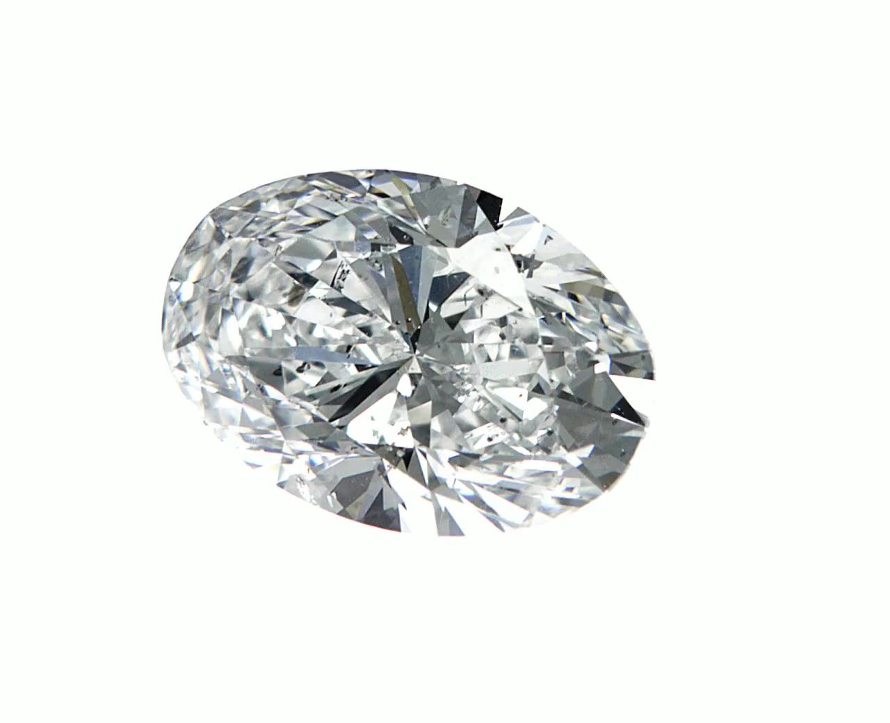 Diamond Natural 1,71Ct D-SI2 Oval - GIA2537984846
