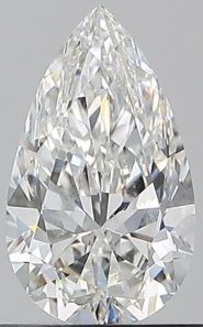 Diamond Natural 0,9Ct F-SI2 Pear - GIA1533562237