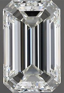 Diamond Natural 1,9Ct J-VVS1 Emerald - GIA7536189331