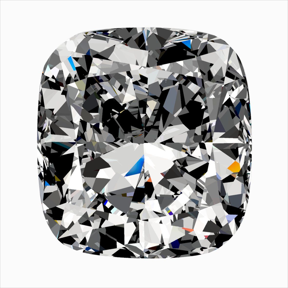 Diamond Natural 0,44Ct G-SI1 Cushion - GIA7543359613
