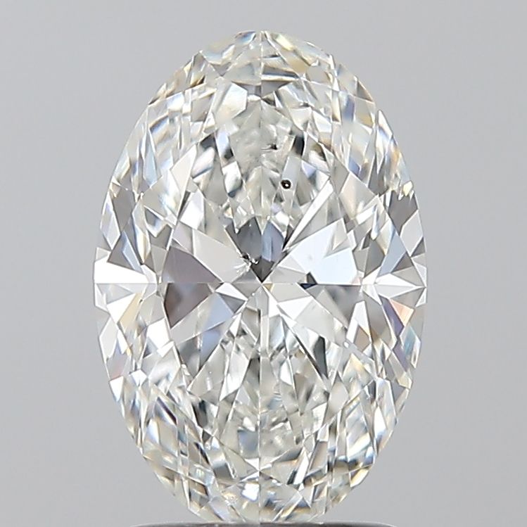Diamond Natural 1,71Ct G-SI2 Oval - GIA7536497576