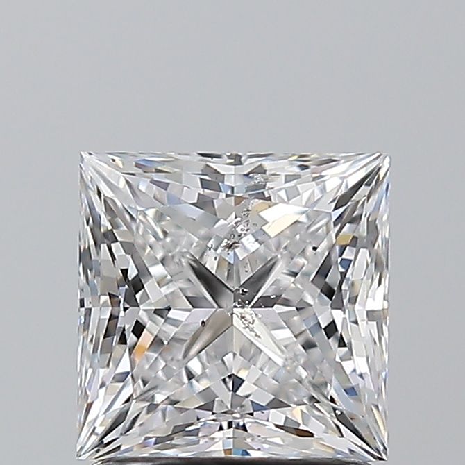 Diamond Natural 1,51Ct D-SI2 Princess - GIA6551102755