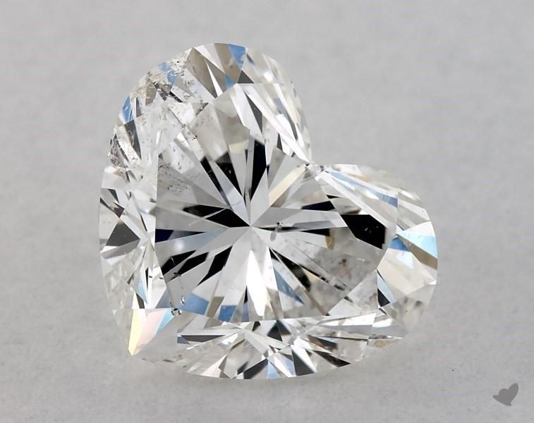 Diamond Natural 1,7Ct G-SI2 Heart - GIA6401294991