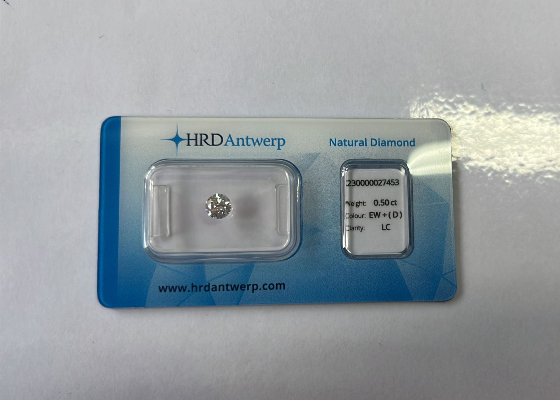 Diamond Natural 0,5Ct D-IF Round - HRD230000027453
