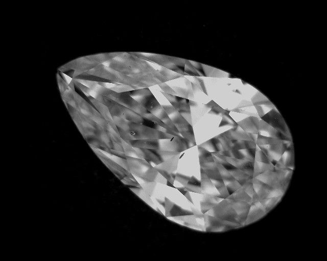 Diamond Natural 0,56Ct D-SI1 Pear - GIA2195354834