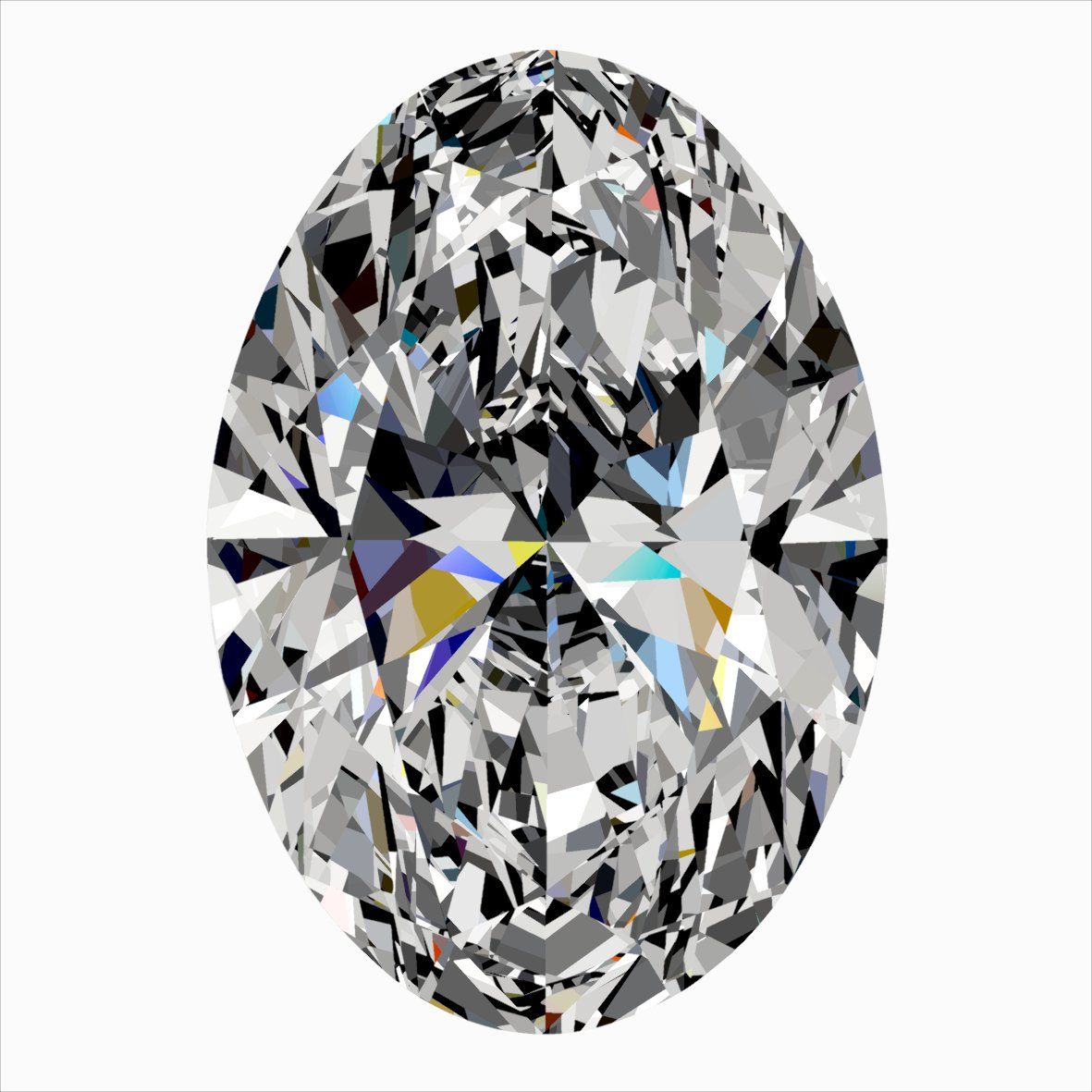 Diamond Natural 0,38Ct I-VS2 Oval - GIA6541210265