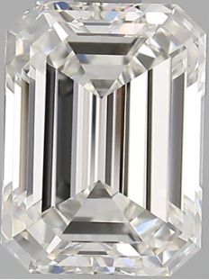 Diamond Natural 1,81Ct G-VVS2 Emerald - GIA3455348432