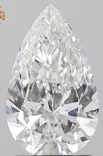 Diamond Natural 1,5Ct F-SI2 Pear - GIA7521525669