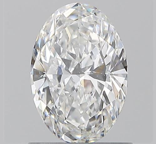 Diamond Natural 0,9Ct F-SI2 Oval - GIA6531010252