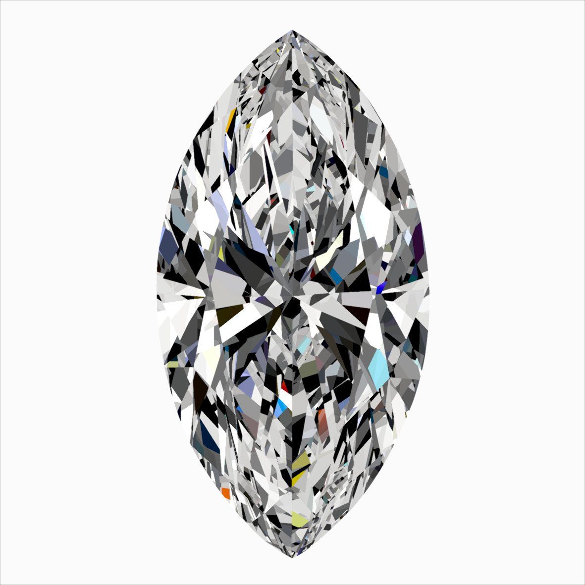 Diamond Natural 0,41Ct F-IF Marquise - GIA2547178143