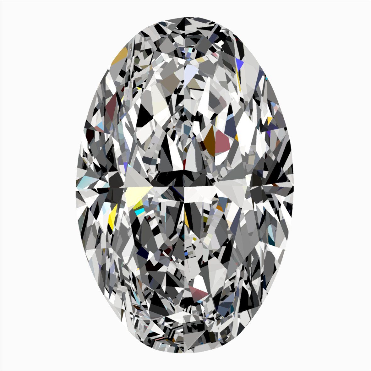 Diamond Natural 0,3Ct J-SI1 Oval - GIA6542251555
