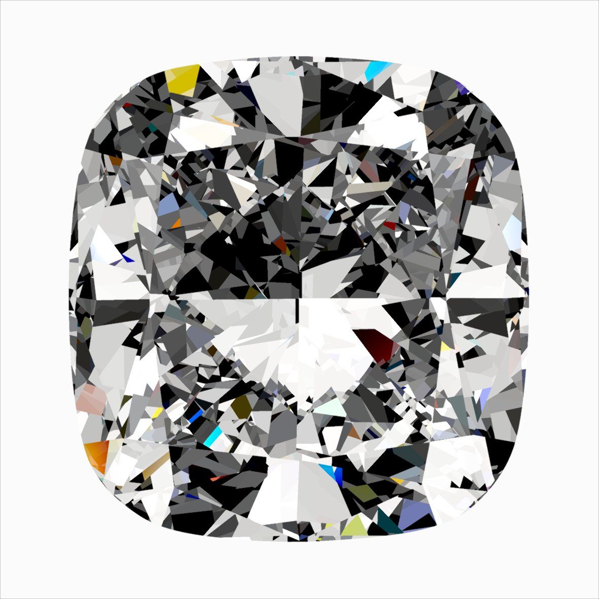 Diamond Natural 0,56Ct I-SI1 Cushion - GIA7548328839