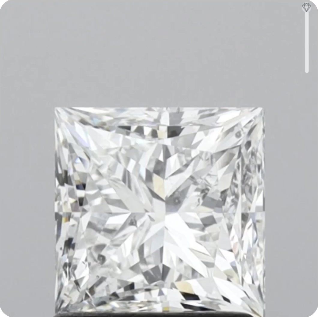 Diamond Natural 1,51Ct G-SI2 Princess - GIA2496679888
