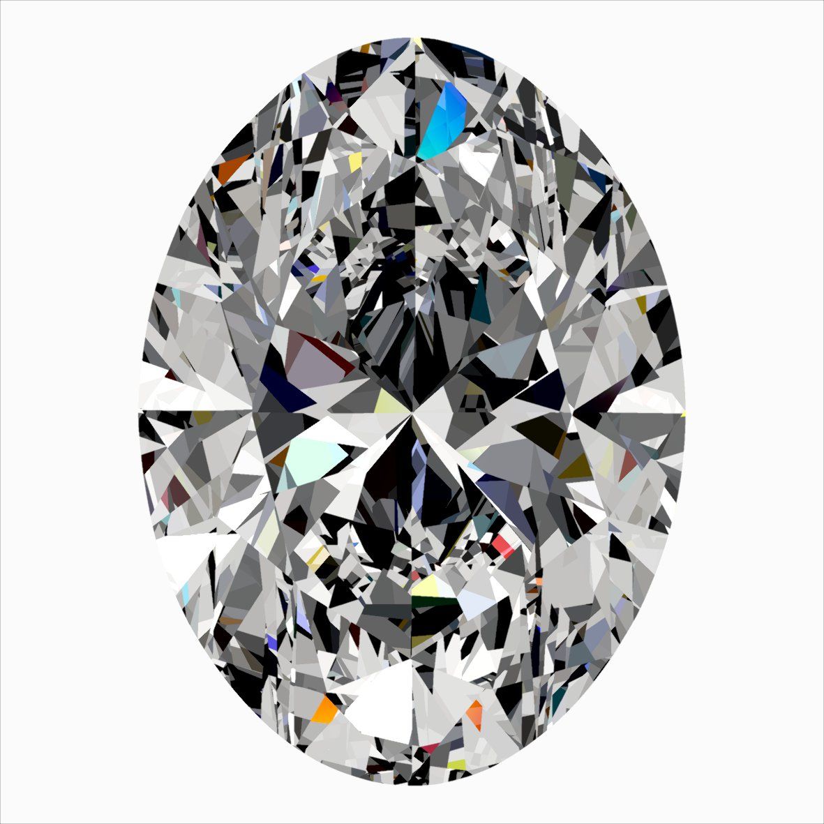 Diamond Natural 0,6Ct I-VS2 Oval - GIA2544157112