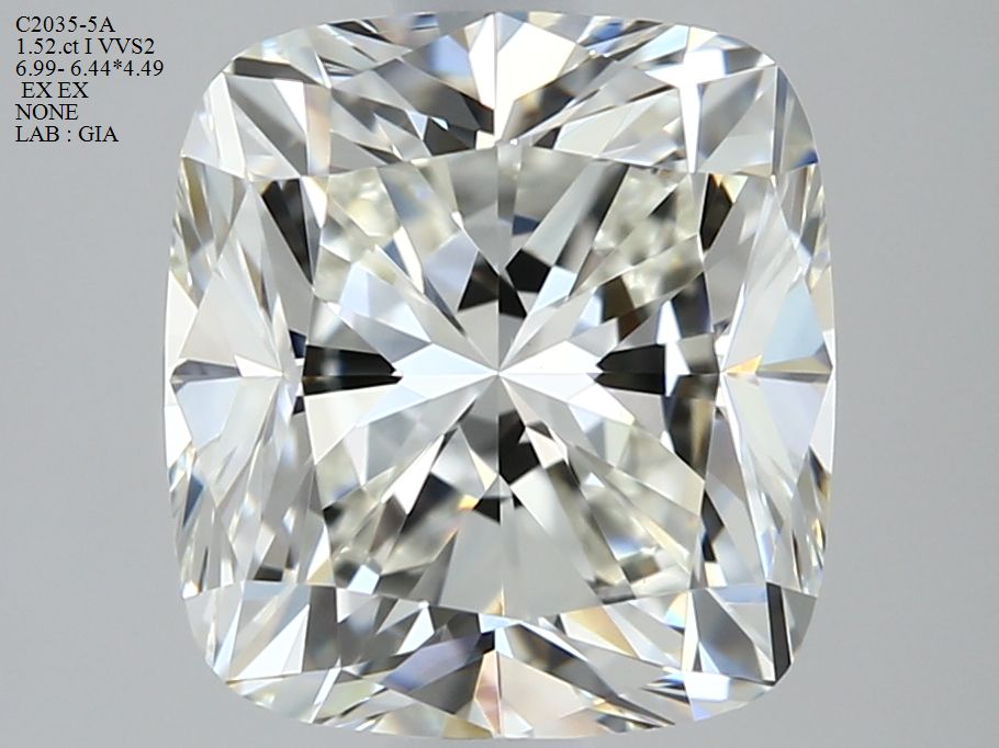 Diamond Natural 1,52Ct I-VVS2 Cushion - GIA6435260438