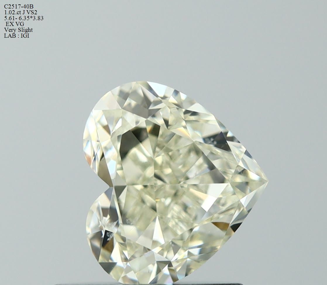 Diamond Natural 1,02Ct J-VS2 Heart - IGI726512406