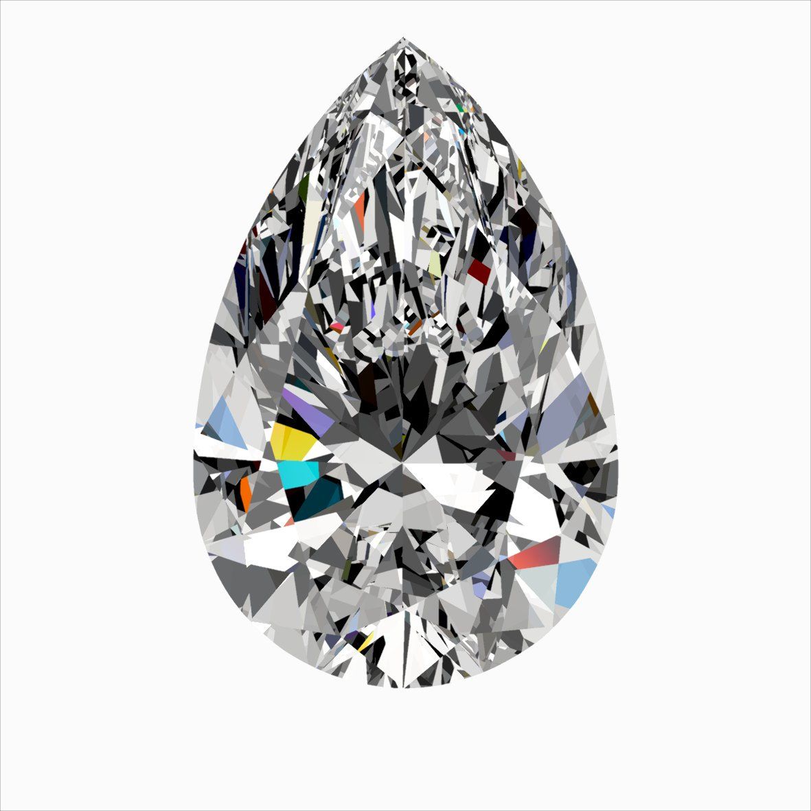 Diamond Natural 0,46Ct E-VVS2 Pear - GIA6542280974