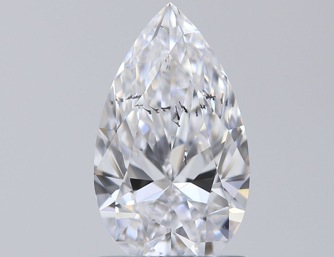 Diamond Natural 0,9Ct D-SI2 Pear - GIA6532882885