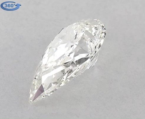 Diamond Natural 1,29Ct J-SI1 Pear - GIA6351091308