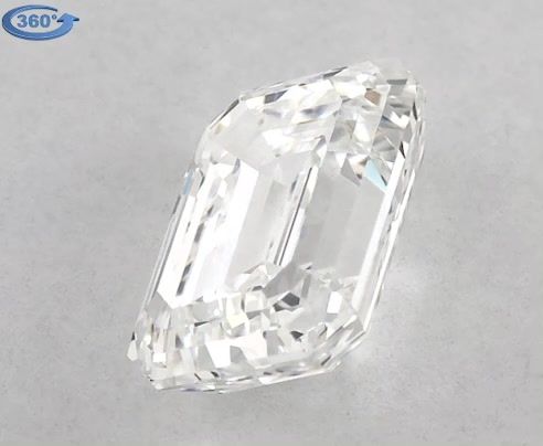 Diamond Natural 0,9Ct F-VVS2 Emerald - GIA2211825362