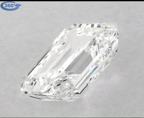 Diamond Natural 0,9Ct F-VS2 Emerald - GIA1459159946