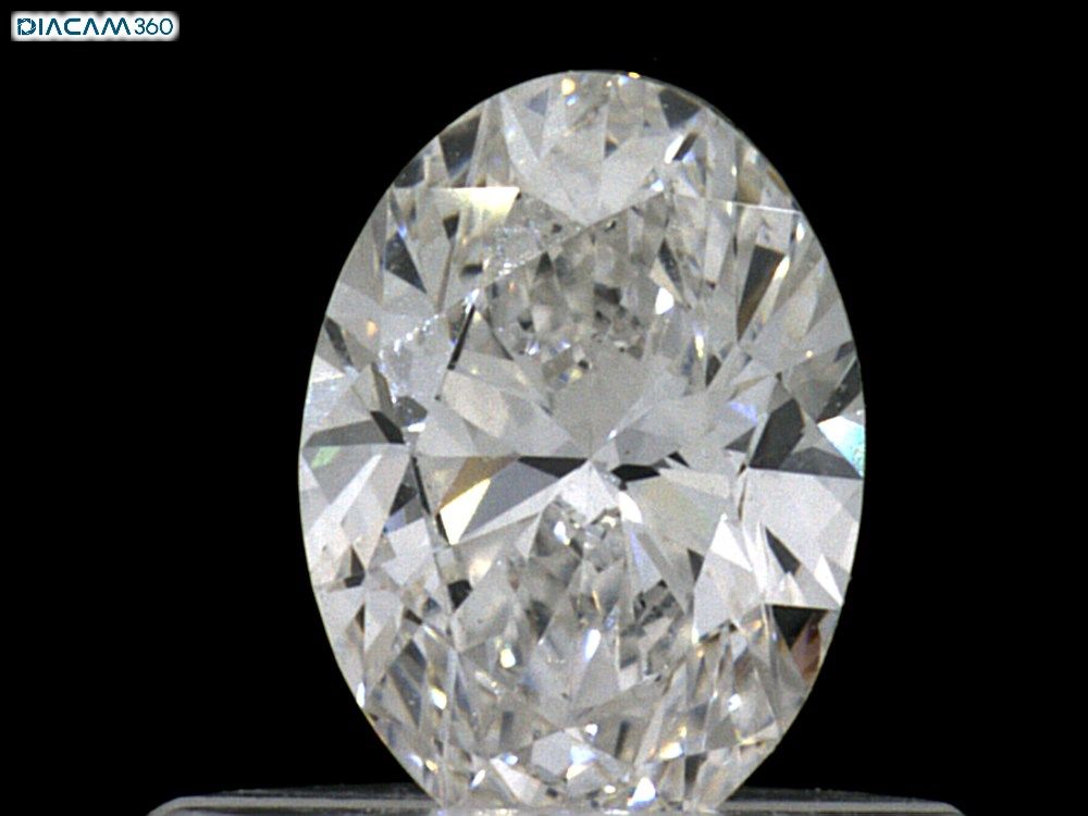 Diamond Natural 0,45Ct G-SI1 Oval - GIA7483132312