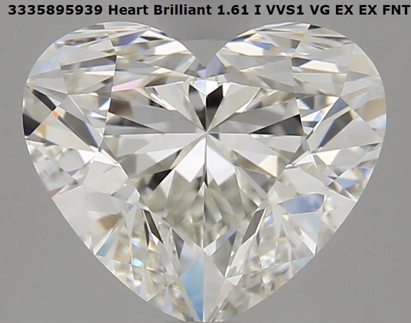 Diamond Natural 1,59Ct G-IF Heart - IGI704547061