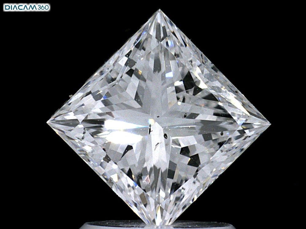 Diamond Natural 1,7Ct D-SI1 Princess - GIA6431899255