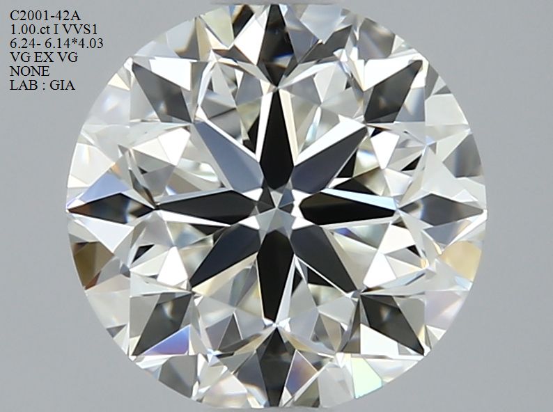 Diamond Natural 1Ct I-VVS1 Round - GIA3415845201