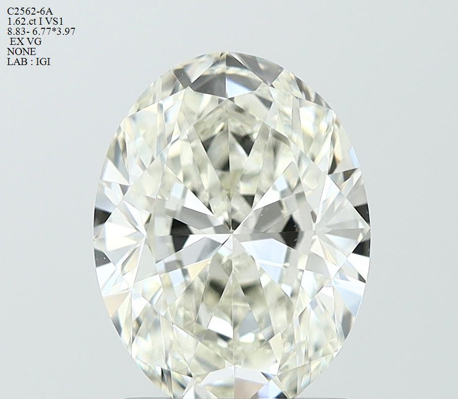 Diamond Natural 1,62Ct I-VS1 Oval - IGI763632647