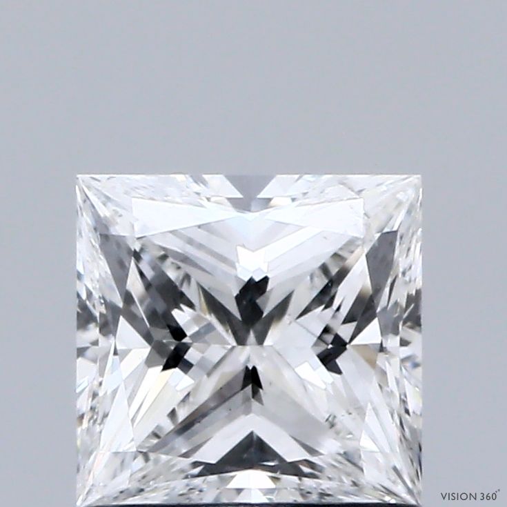 Diamond Natural 1,01Ct E-SI2 Princess - GIA3555158452
