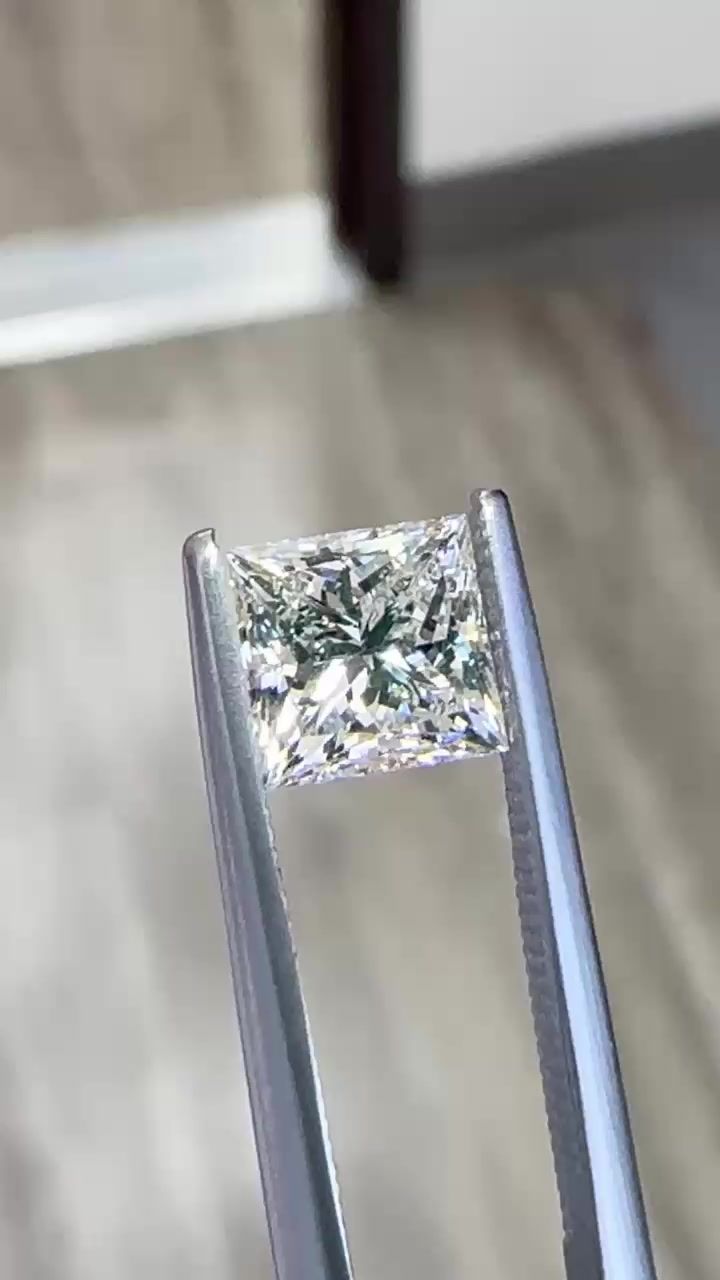 Diamond Natural 1,5Ct G-VS2 Princess - GIA6531354160