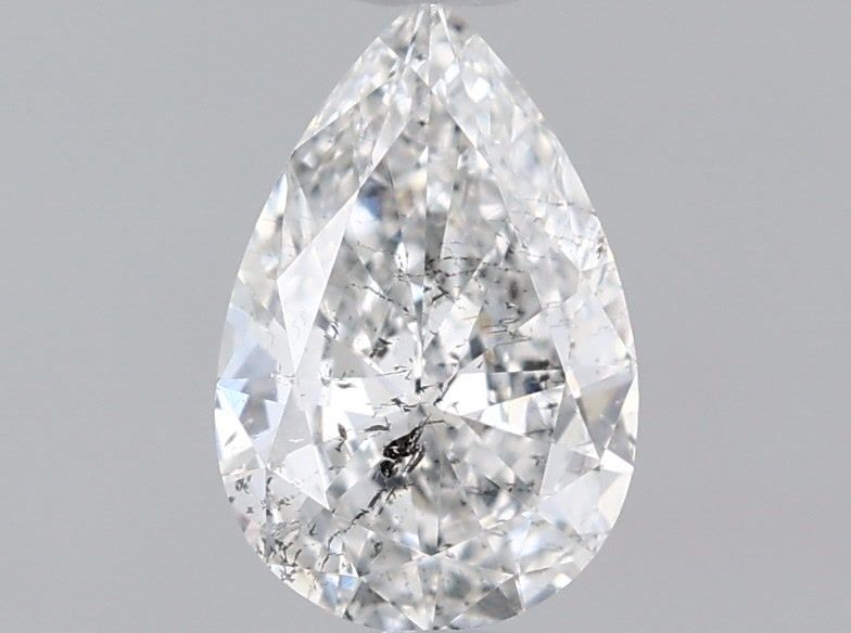 Diamond Natural 0,61Ct D-SI2 Pear - HRD250000028153