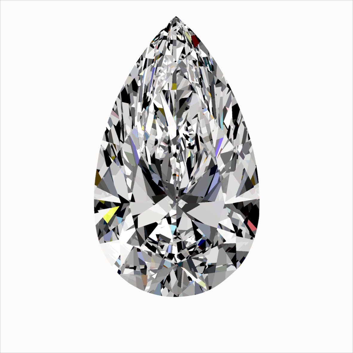 Diamond Natural 0,35Ct E-SI2 Pear - GIA7541945610