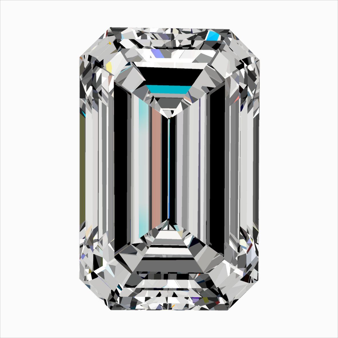 Diamond Natural 0,35Ct J-VVS1 Emerald - GIA6545289899