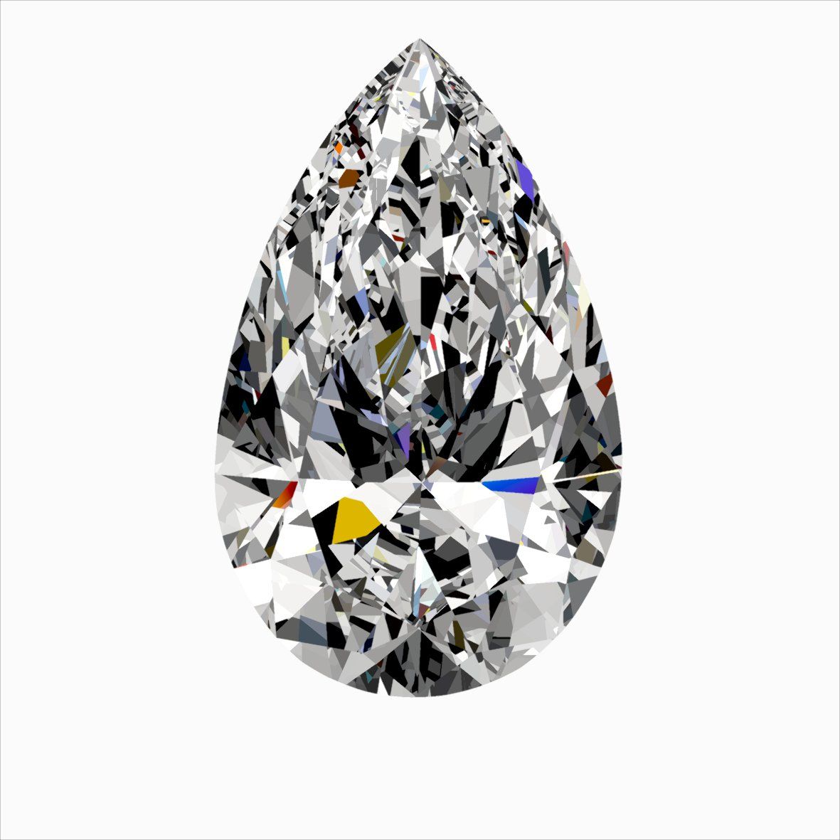 Diamond Natural 0,35Ct D-SI1 Pear - GIA6541945703