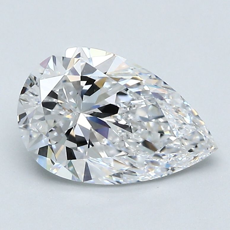 Diamond Natural 1,8Ct D-SI1 Pear - GIA7542245743